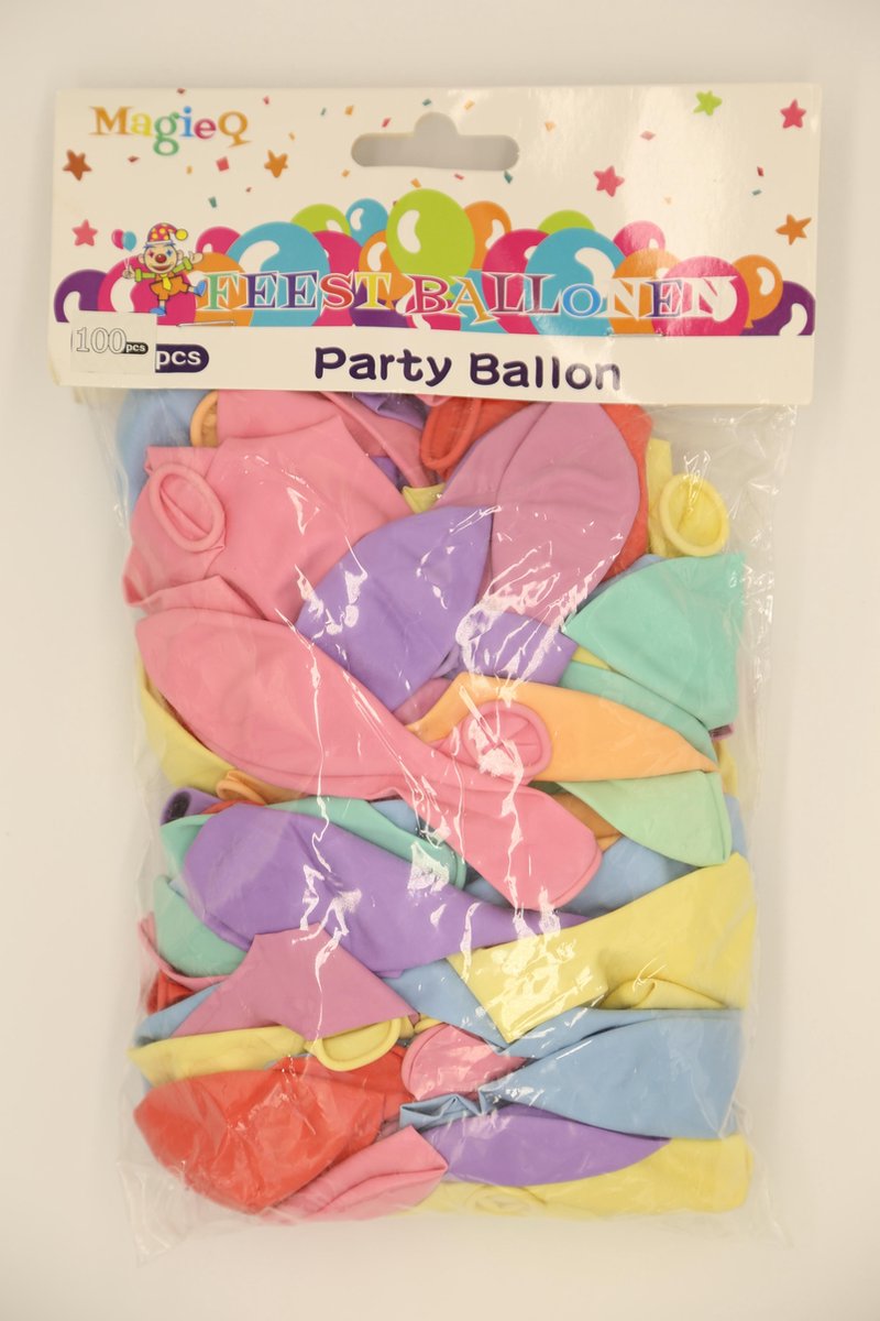 MagieQ  Ballonnen (Macaron) 100stuks Feest|Party|Kinderfeesje|Decoratie|Versiering